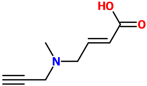 (image for) MC018982 (E)-4-[Methyl(prop-2-ynyl)amino]but-2-enoic acid